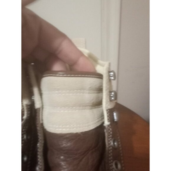 Converse Shoes Mens Size 9 Tan Brown Chuck Taylor All Star Hiker Leather Suede - Picture 7 of 13